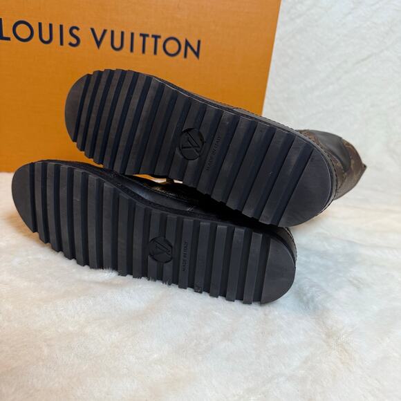Louis Vuitton Eldorado Monogram Combat Boots 38.5 – NIB, Rare, Discontinued - Picture 9 of 14